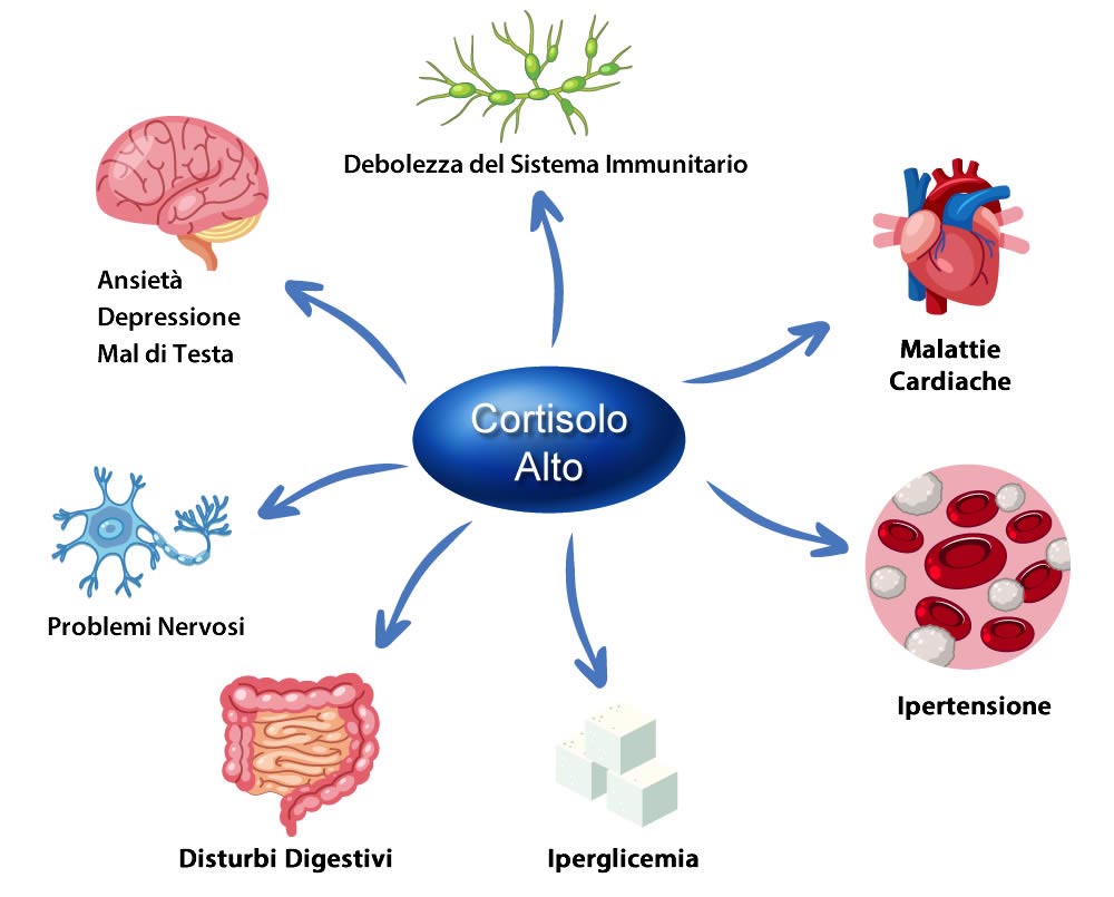 Cortisolo Alto Sintomi e Conseguenze